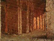 august malmstrom det inre av colosseum i rom oil on canvas